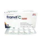 Thực phẩm bảo vệ sức khỏe Franvit C 500 một trong những sản phẩm của nhà máy Éloge France Việt Nam sản xuất.